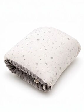 Lansinoh Nursie Nursing Arm Pillow Gray Stars Soft Plush GUC